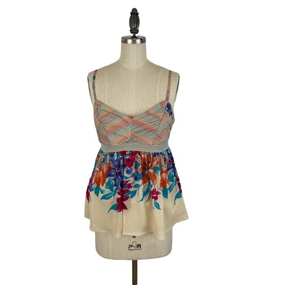 Yumi Kim Top‎ 100% Silk Floral Size XS Party Wedding Feminine - Picture 1 of 9